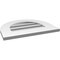 Ekena Millwork Round Top Surface Mount PVC Gable Vent: Functional, w/ 3-1/2"W x 1"P Standard Frame, 20"W x 16"H GVPRT20X1601SF - alternate 4